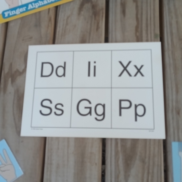 Finger Alphabet Lotto Sign Language Bingo Educational Teaching Classroom Teacher - Picture 6 of 7